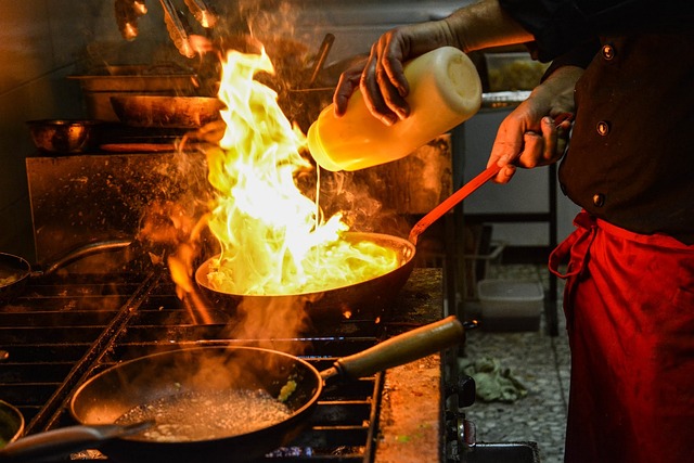 Pegando fogo na cozinha 