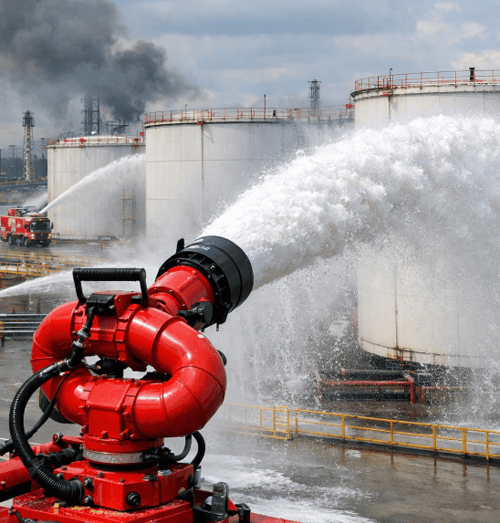 O que são canhões monitores e quando utilizar em parques de tanques?